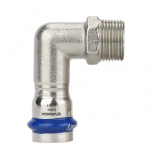 Угольник раструбный Varmega Inox Press с наружной резьбой 22×¾ . VM715002205