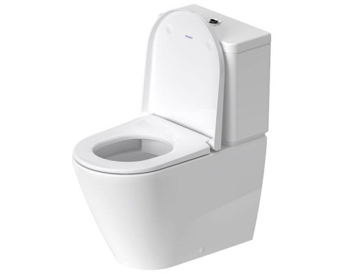 Duravit D-Neo Моноблок 37x65 см, безободковый, слив универсальный, WonderGliss, цвет: белый. 09441000051,  20020900001