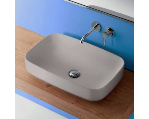 Kerasan Tribeca Раковина 60х38 см, без отв., накладная, цвет: Grigio matt. 514159 Kerasan Tribeca Раковина 60х38 см, без отв., накладная, цвет: Grigio matt. 514159