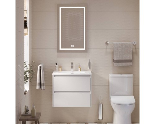 Мебель для ванной комнаты BelBagno Kraft 39 60 bianco opaco, раковина BB-8099-3-60 Мебель для ванной комнаты BelBagno Kraft 39 60 bianco opaco, раковина BB-8099-3-60