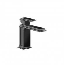 Gessi Eleganza Смеситель для раковины на 1 отверстие, без донного клапана, цвет: черный металлик. 46002#706