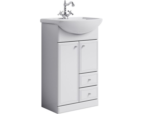 AQ Ba.01.05/2 Барселона Тумба под умывальник напольная, с двумя ящиками, 500850305 мм Ba.01.05/2