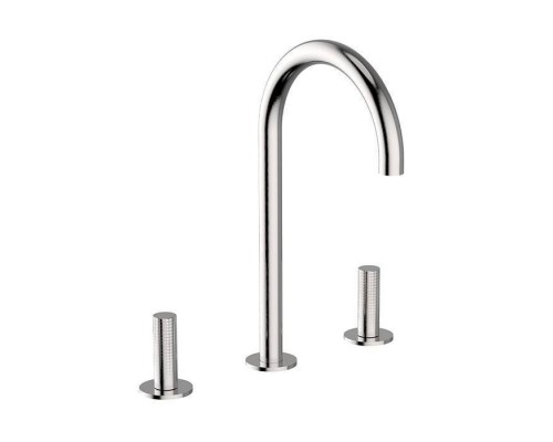 Cisal X32 Смеситель для раковины, 3 отв., цвет: Brushed Stainless Steel. X1001040D1 Cisal X32 Смеситель для раковины, 3 отв., цвет: Brushed Stainless Steel. X1001040D1