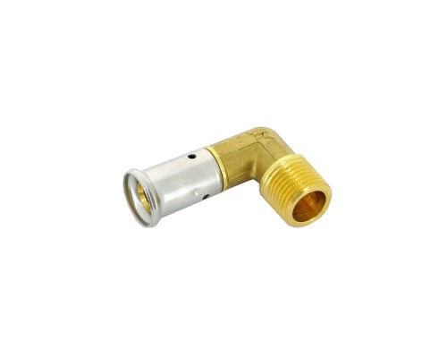 Угольник 90° НР, латунь пресс, 16x1/2 HENCO 5P-1604