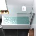 DX35WBS-D080-140MT Душевая шторка на ванну 80х140 см, поворотная