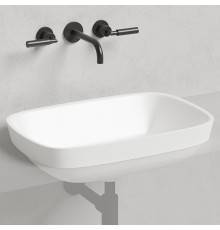 Salini Marea Раковина 60х40х17см., без отв., встраиваемая снизу, S-Sense, цвет: белый глянцевый. 1802102G