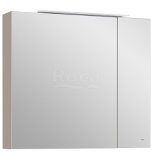 Roca A857647515 Oleta Шкаф зеркальный, 800х700х137 мм, LED светильник, Капучино матовый A857647515