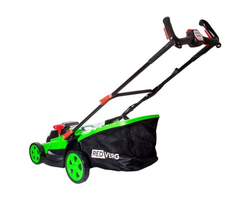 Газонокосилка аккумуляторная REDVERG RD-LM36-400BL/U бесщеточная (без акк, без з/у) + ЗУ 4А + 2 5Ач АКБ