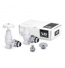 Комплект SR Rubinetterie серия Floral Old Style 1/2 угловой цвет белый K337-1500VC0A