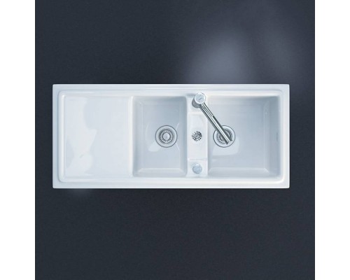 Duravit Cassia Кухонная мойка 116x51см., встраиваемая, цвет: белая. 7513110000