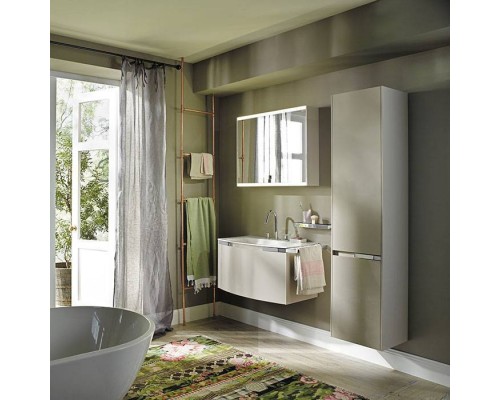 Burgbad Yso Шкаф подвесной 40x35x176 см, цвет: песочный глянцевый. HSHB040 L F2141