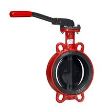 Затвор дисковый поворотный ГРАНВЭЛ® ЗПВС - FL(w)-3-150-MN-Е, Ду150, Ру16, межфланцевый, рукоятка, корпус - GG25, диск - GGG40, седло - EPDM, Траб=-15...+95С