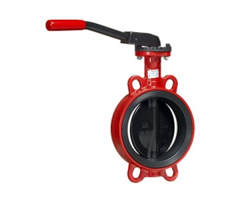 Затвор дисковый поворотный ГРАНВЭЛ® ЗПВС - FL(w)-3-150-MN-Е, Ду150, Ру16, межфланцевый, рукоятка, корпус - GG25, диск - GGG40, седло - EPDM, Траб=-15...+95С