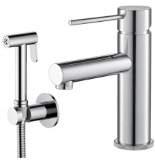 Смеситель для раковины с гигиеническим душем Timo Saona 2360/00G хром 2360/00G