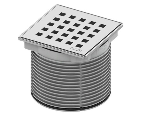 TECEdrainpoint S quadratum Декоративная решетка 100х100 мм с монтажым элементом, сталь. 3660007