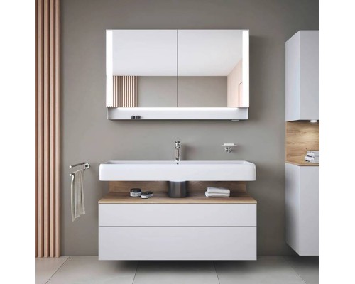 Duravit Qatego Раковина 120х47х12.5см., накладная/подвесная, 1 отв., цвет: белый. 2382120000