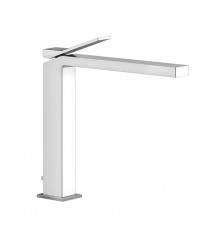 Gessi Rettangolo K Смеситель для раковины на 1 отверстие, с донным клапаном, излив 213мм, цвет: хром. 53003#031
