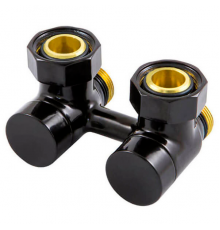 Узел подключения Schlosser 50 мм, угловой 3/4 x М22x1,5, Черный 601000101