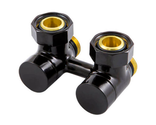 Узел подключения Schlosser 50 мм, угловой 3/4 x М22x1,5, Черный 601000101