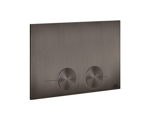Gessi Technical Accessories Клавиша смыва для унитаза, двойная, для систем инсталляций TECE, цвет: Black Metal Brushed PVD. 54617#707 Gessi Technical Accessories Клавиша смыва для унитаза, двойная, для систем инсталляций TECE, цвет: Black Metal Brushed PVD. 54617#707