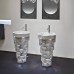 Antonio Lupi Intreccio Раковина 47x85 см, без отв., с LED подсветкой, с донным клапаном и сифоном, цвет: Marmo di Carrara. INTRECCIOL
