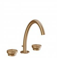 Gessi Origini Смеситель для раковины на 3 отв, с донным клапаном, цвет: Warm Bronze Br. PVD. 66013#726