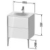 Duravit XViu Тумба подвесная 61x48x59.1см, с раковиной, 2 ящика, цвет: белый глянцевый/champagne matt. 2344630000,  XV9714B1,  XV43000B122