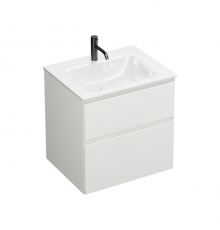 Burgbad Accura Комплект мебели 61.7х49х61.2см., 2 ящика, с 1 отв., цвет: белый матовый. SGVI061F6037G0259C0001*1