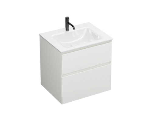 Burgbad Accura Комплект мебели 61.7х49х61.2см., 2 ящика, с 1 отв., цвет: белый матовый. SGVI061F6037G0259C0001*1 Burgbad Accura Комплект мебели 61.7х49х61.2см., 2 ящика, с 1 отв., цвет: белый матовый. SGVI061F6037G0259C0001*1