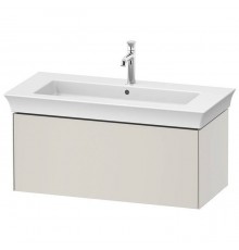 Duravit White Tulip Тумбочка подвесная 98.4x45.8х41см., раковина, 1 выдвижной ящик, цвет: Nordic White Satin matt. 2363100000,  WT424203939