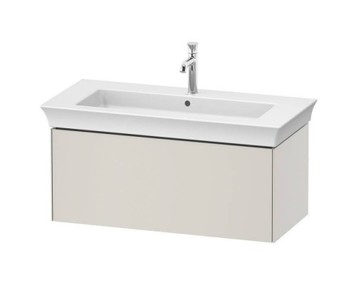 Duravit White Tulip Тумбочка подвесная 98.4x45.8х41см., раковина, 1 выдвижной ящик, цвет: Nordic White Satin matt. 2363100000, WT424203939 Duravit White Tulip Тумбочка подвесная 98.4x45.8х41см., раковина, 1 выдвижной ящик, цвет: Nordic White Satin matt. 2363100000, WT424203939