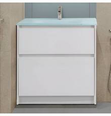 Тумба с раковиной BelBagno Kraft 80 напольная, bianco opaco, раковина BB810/465-LV-VTR-BO