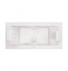 Jacuzzi Sharp Double Ванна 190x90x57см, гидромассажная, RainbowClean System, со смесителем, цвет: белый. SHA301E0400
