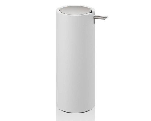 Decor Walther Stone SSP Дозатор для мыла, настольный, цвет: белый / сталь матовая. 0972355 Decor Walther Stone SSP Дозатор для мыла, настольный, цвет: белый / сталь матовая. 0972355