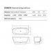 Dea Design Soul Ванна 170х72х56см., отдельностоящая, Glasstek, прозрачная смола, цвет: Sunset R1. DD8630 1700 R1