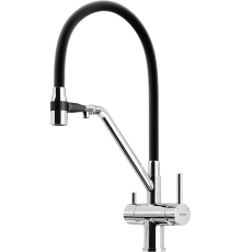 Смеситель для кухни Sancos Dora SC4003CH с гибким изливом, хром
