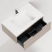 Salini Touch Тумба подвесная 80х50х32см., с раковиной, 1 ящик, гор. фрез., цвет: Taupe. T800H1TON203