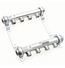 Коллекторная группа из нержавеющей стали Rehau HLV 1  на 3 контура, евроконус G3/4“ . 11102041001