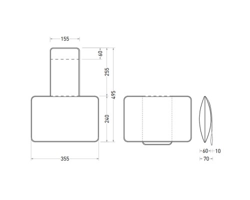 Salini Подушка для ванны 49.5x35.5x7cм , цвет: Stone. 1904201S