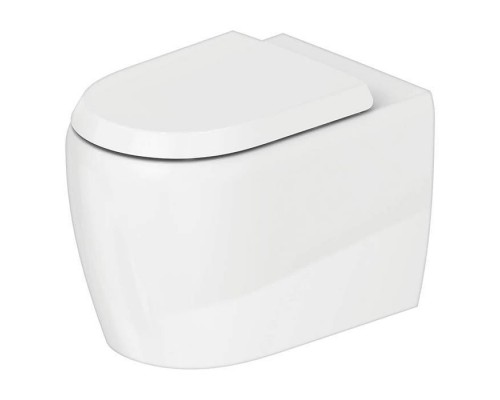 Duravit Qatego Унитаз 39х60см., напольный, безободковый, Weiszlig; Hochglanz, цвет: белый. 2020090000