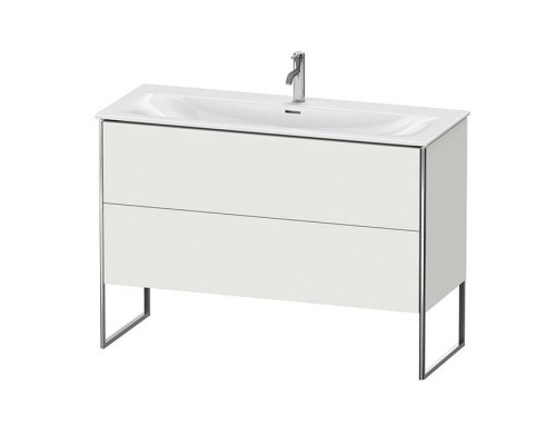 Duravit XSquare Тумба с раковиной 121х59.2x47.8см., напольная, 2 яшика, встроенные ножки с регулировкой по высоте, цвет: Nordic White SaM. 2344120000,  XS452603939