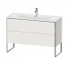 Duravit XSquare Тумба с раковиной 121х59.2x47.8см., напольная, 2 яшика, встроенные ножки с регулировкой по высоте, цвет: Nordic White SaM. 2344120000,  XS452603939