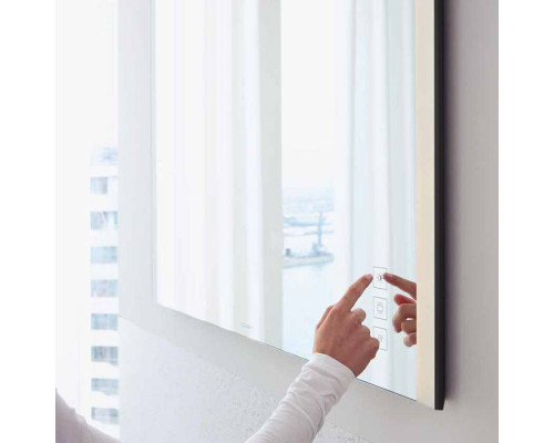 Duravit XViu Зеркало с подсветкой 82x80см, цвет: матовый черный. XV70420B2B2