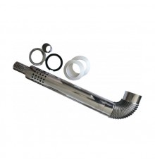 Дымоход коаксиальный Ferroli D80/125 мм L 1000 мм для котлов 10-40 кВт нержавеющая сталь. 902601230