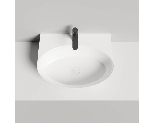 Salini Alda Wall 02 Раковина 58х45х15cм, с 1 отв., сифон, слив-пер, мат-л: S-Sense, цвет: белый глянцевый. 140312G