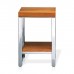 Decor Walther Wood HM Табурет 30x30x44см, напольная, цвет: сталь полированная / светлый бук. 0926886