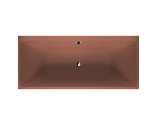 Duravit Vitrium Ванна пристенная 180x80см, с ножками, с2 наклонами для спины, прямоугольная, цвет: матовая корица. 700429HC