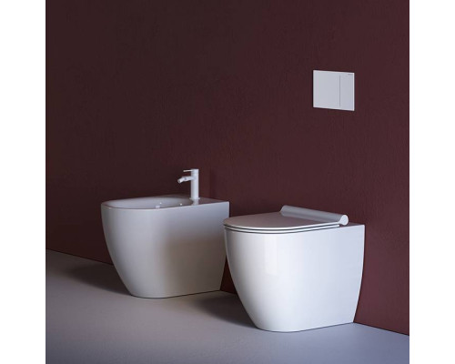 Catalano Sfera Унитаз напольный 55х35см., безободковый, цвет: белый глянцевый. 0514550001,  9056080000