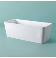 Artceram Square Ванна отдельностоящая, 180х80хh60см, с переливом и слив.крышкой, Livingtec, цвет: белый глянцевый. ACW004 01 00 bianco lucido