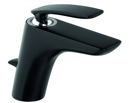 Kludi 52 023 8775 Balance Смеситель для раковины 100 мм, со сливным гарнитуром, Черный 520238775